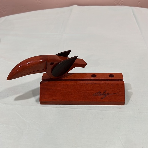 Letter Opener with Business Card and Pen Holder from Belize - Picture 3 of 5